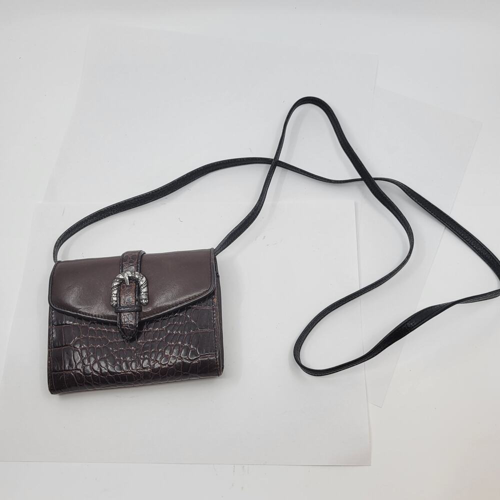Brighton Brown Leather Wallet with shoulder strap